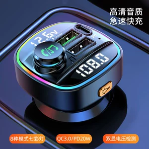 Yeni ikili displey gərginlik detektoru, avtomobil MP3 Bluetooth pleyer, PD20W sürətli şarj FM ötürücü