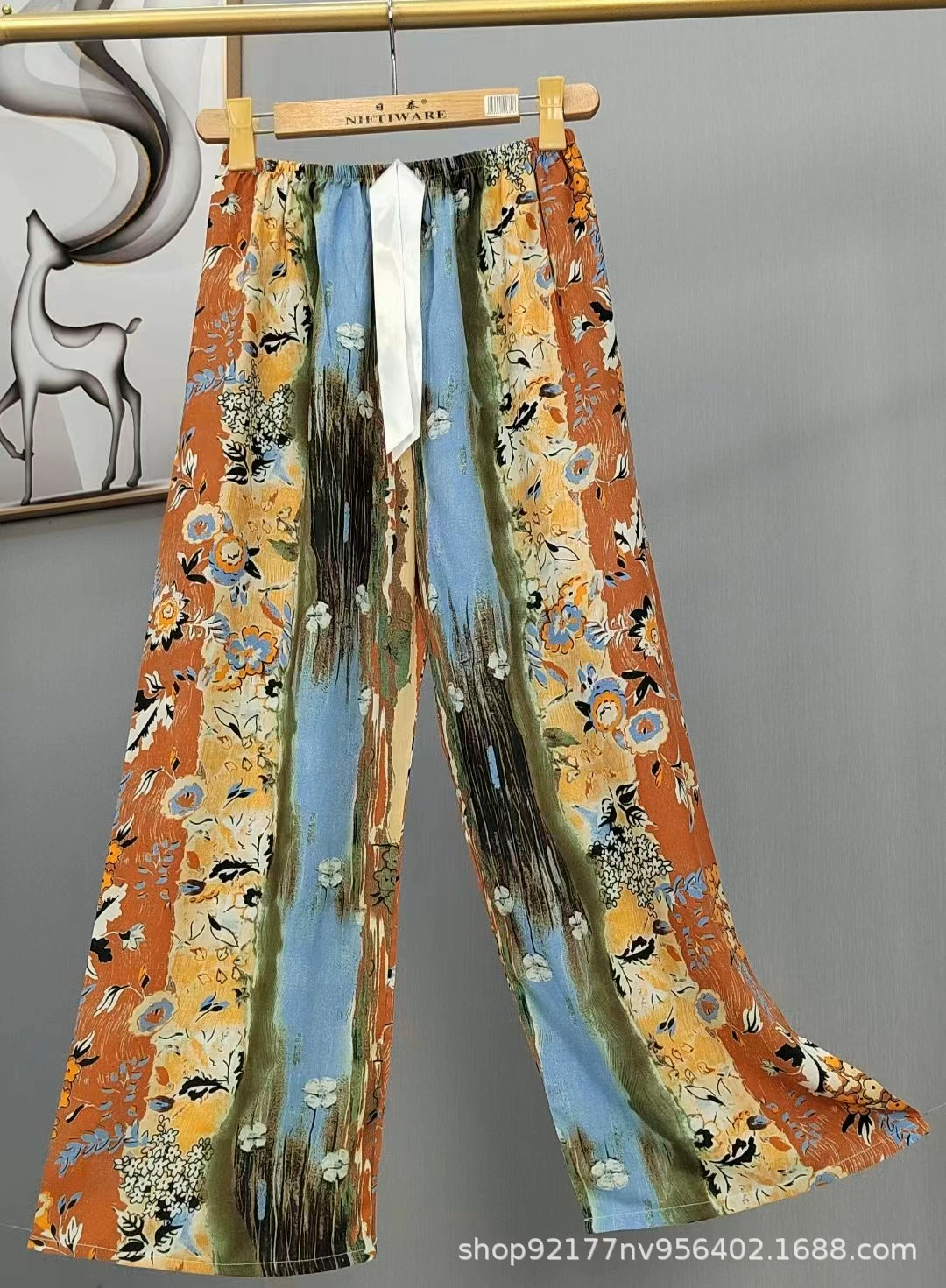 Summer trousers, thin pijama for leisure, Chinese style