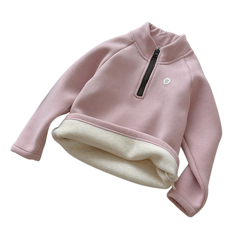 [al contado] 380 gramos de suéter de Cachemira de algodón para niñas, nuevo uniforme escolar de Cachemira para niños en invierno 2025