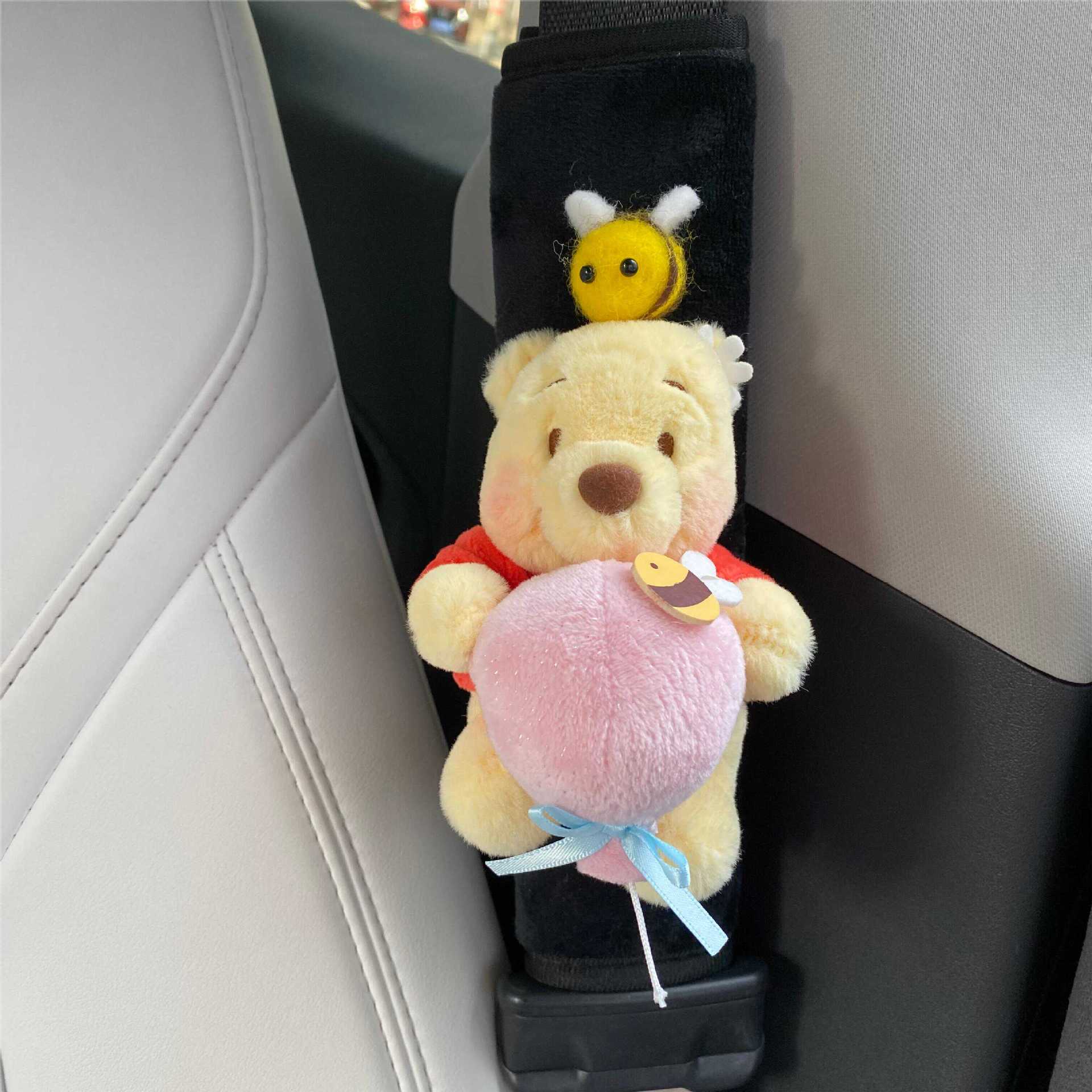 Funda Protectora de Hombro para Cinturón de Auto Animada de Peluche