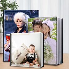 洗做成影楼相册钉制作水晶本高端写真宝宝纪念册结婚纱照片书儿童