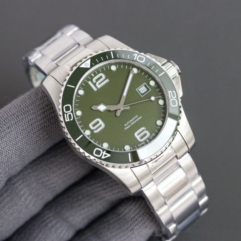 Langjia ZF Conkas Buceo Reloj transfronterizo Reloj mecánico no automático Reloj de hombre impermeable luminoso de cerámica empresarial