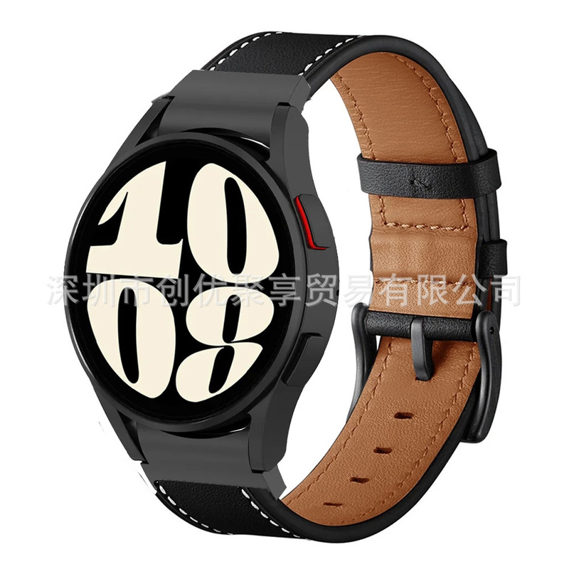 Suitable for Samsung Galaxy watch6 5 classic 47mm Genuine Leather Strap
