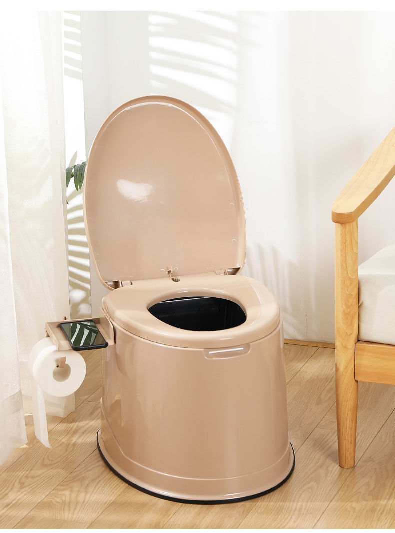 Mobile toilet, elderly and pregnant women's toilet seat, adult household portable toilet chair, indoor plastic toilet stool undefined