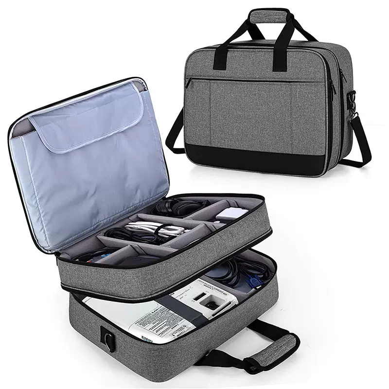 BSCI厂家热销多功能工具包袋 配件收纳袋 大容量家用投影仪手提包