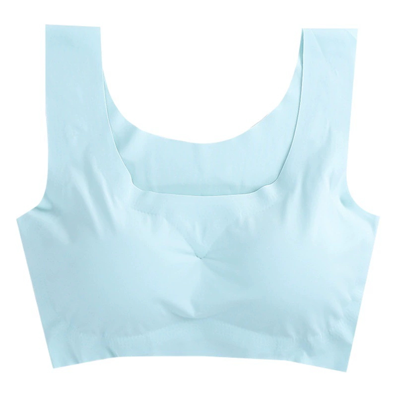 Цельное бесшовное стальное кольцо из ледяного шелка Anxin Generation без сбора большого размера, красивый жилет, спортивный бюстгальтер, нижнее белье для женщин