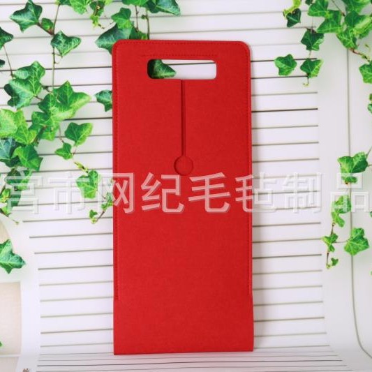 毛毡酒袋礼品包装袋子 单支葡萄酒毛毡加厚手提袋 毛毡酒袋