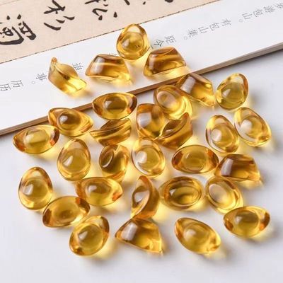 黄水晶元宝金元宝摆件招财摆设家居装饰客厅水晶琉璃元宝开业礼品|ms