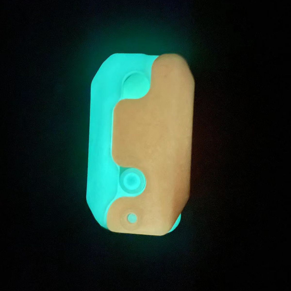 Cuchillo de rábano luminoso cuchillo de zanahoria luminoso Internet celebridad fluorescente plegable mini impresión 3D gravedad directa saltar cuchillo juguete