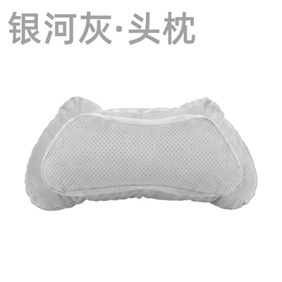 Suitable for Tesla Car Headrests, Headrest - double-layered-horns-galaxy-gray-one-pack