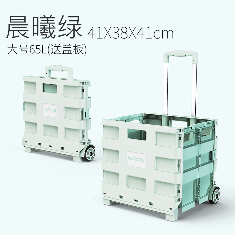 折叠可移动家用买菜拉杆车便携取快递爬楼梯搬运车户外露营收纳箱|undefined