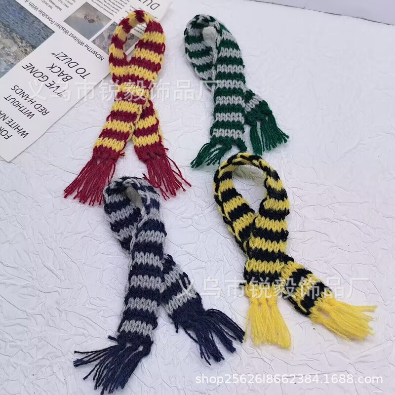 Harry Potter Mini Scarf Accessories Miniature Doll Decoration Accessories Handmade Academy Style Keychain Bag Charm Harry Potter Mini Scarf Accessories Miniature Doll Decoration Accessories Handmade Academy Style Keychain Bag Charm