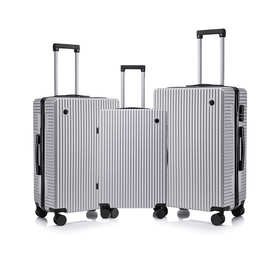 定制行李箱跨境三件套拉杆箱ABS+PC旅行箱20寸24寸28寸行李箱批发