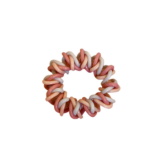 Korean summer phone line hair tie for women, simple and high elasticity hair ribbon, does not hurt hair, rubber band for tying hair