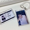 Acrylic card holder, keychain, travel card case, 3inch