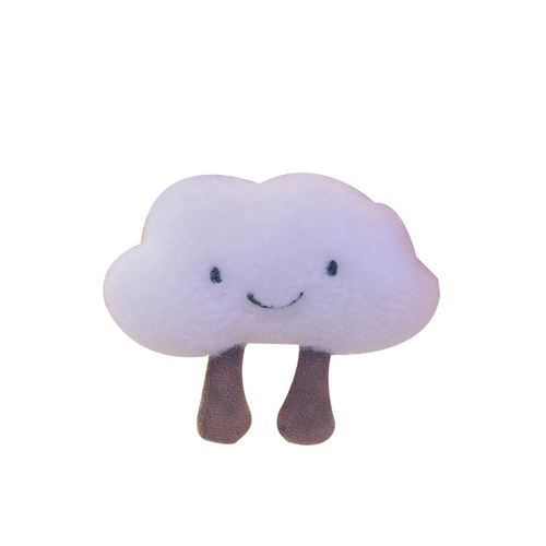 ins internet celebrity cute cloud keychain pendant girl heart little white cloud doll backpack couple pendant plush toy