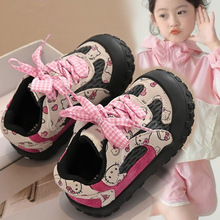 女童运动鞋可爱卡通休闲鞋2025春秋新款儿童软底防滑小女孩宝宝鞋