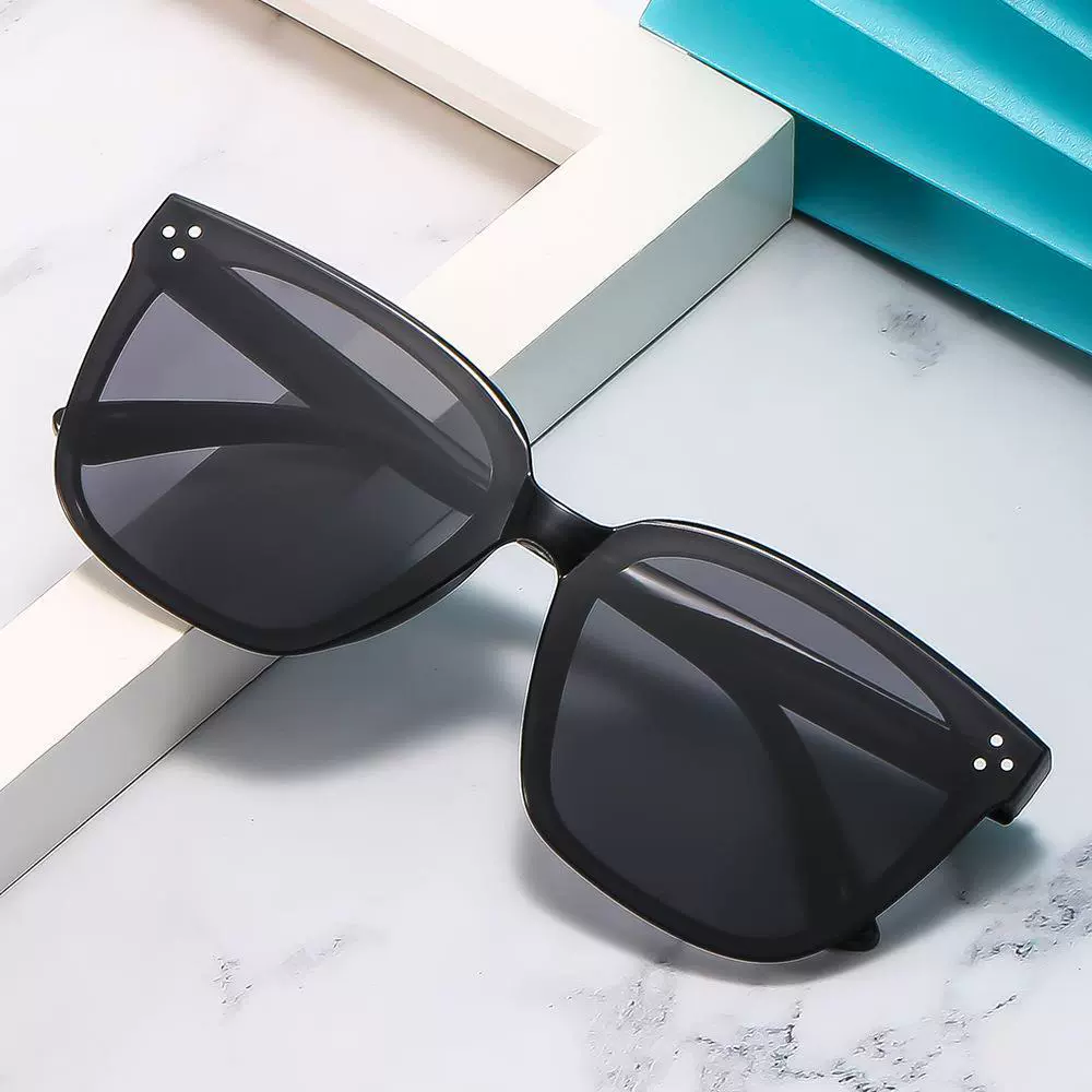 2025韩系爆款太阳镜方框小三点时尚防紫外线户外轻奢开车墨镜男女