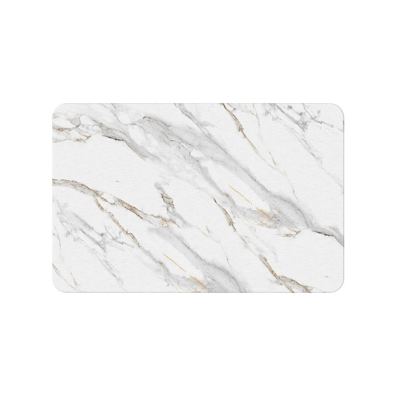 Alfombrilla de Ducha de Diatomea - Diseño de Mármol, Dura, Antideslizante y Absorbente