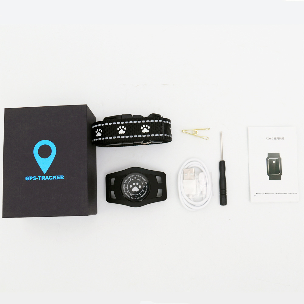 跨境D40宠物GPS定位器狗狗项圈定位追踪器深度防水跟踪器灯光寻宠