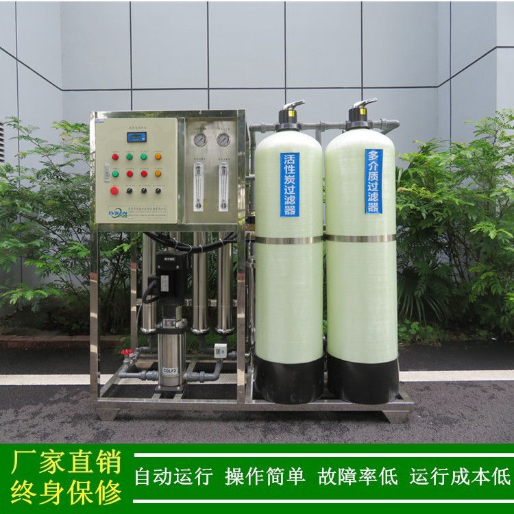 绿健供应东莞1吨反渗透纯水设备_一级反渗透+二级反渗透水处理器