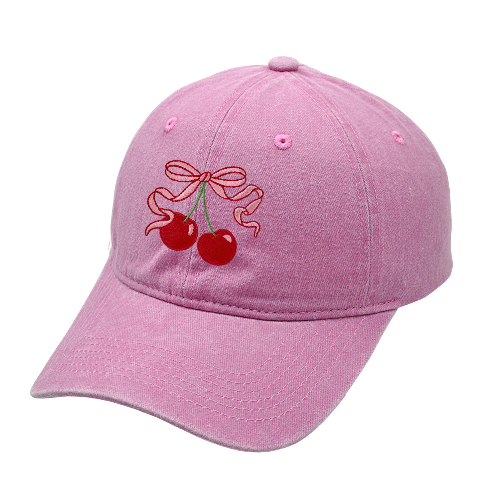 Baseball Cap Hats Type Holiday Occasion Women's Cute Sweet Cherry Curved Eaves Baseball Cap