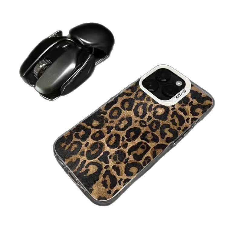 Nuevo estampado de leopardo para Apple 16Promax funda para teléfono móvil iPhone15 creativo 14Pro personalidad 13/12/11x