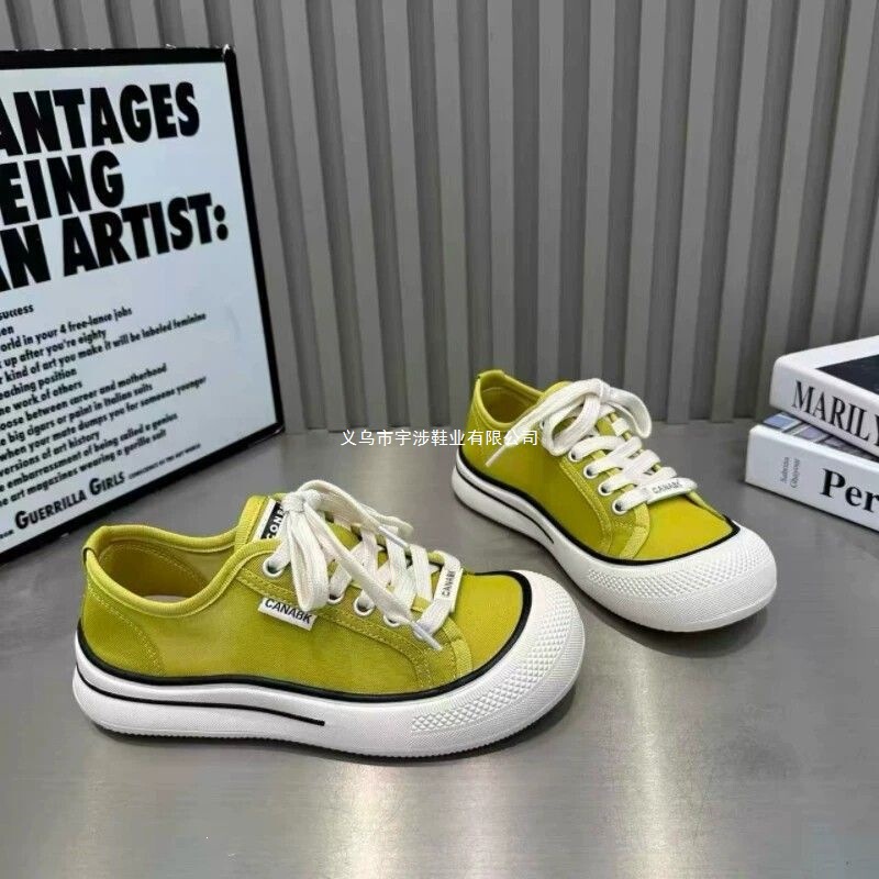 Ice silk mesh breathable quick-dry mango toe cute casual shoes 2026 summer canvas shoes thick-soled white shoes for women Ice silk mesh breathable quick-dry mango toe cute casual shoes 2026 summer canvas shoes thick-soled white shoes for women