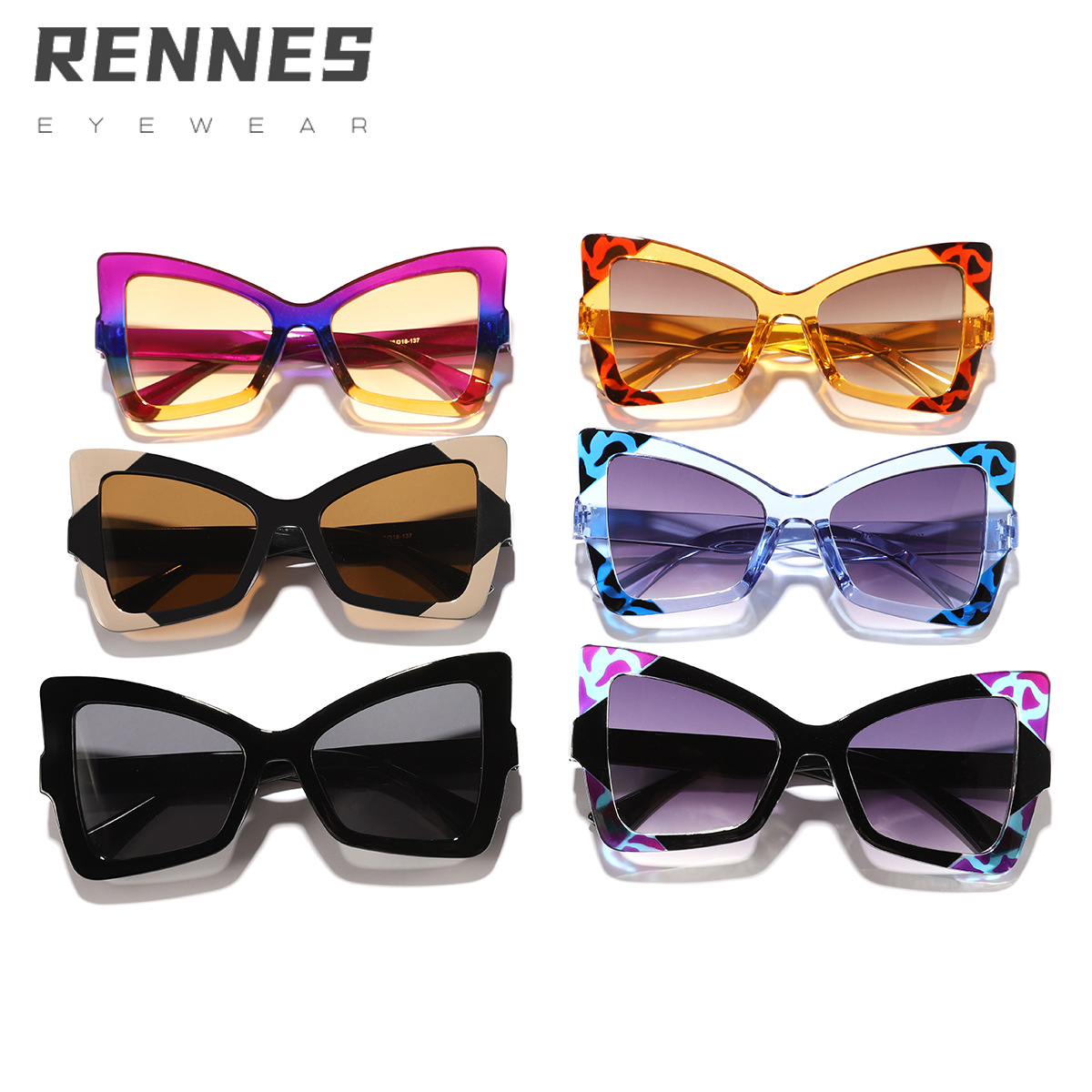 Nuevas gafas de sol de ojo de gato de estilo europeo y americano transfronterizas