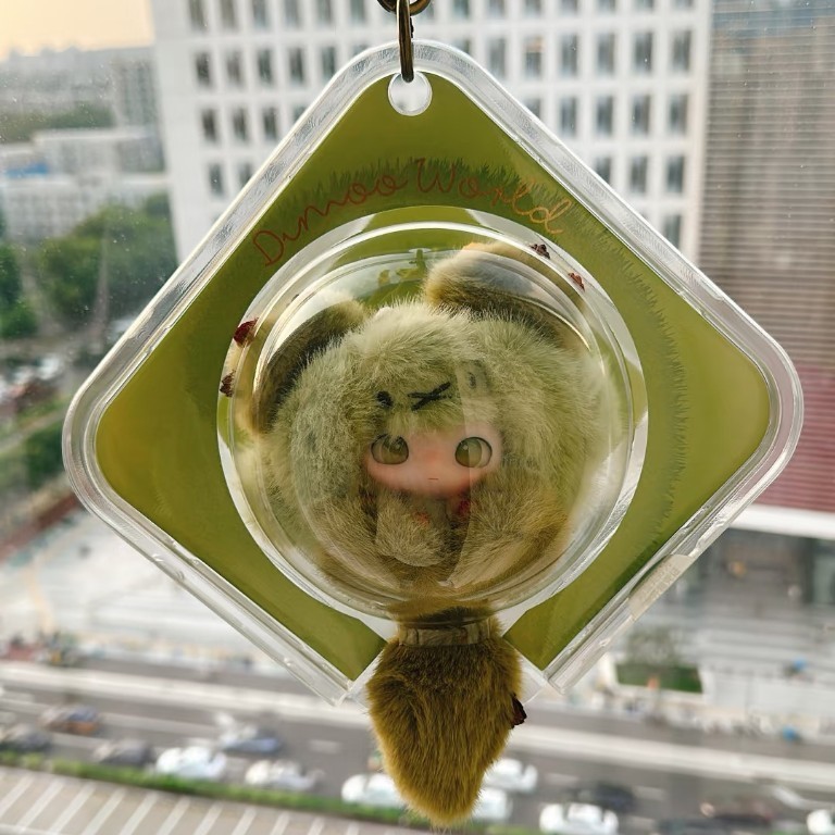 泡泡玛特Dimoo多肉滚滚搪胶毛绒挂件猫猫滚滚限量款包挂|undefined