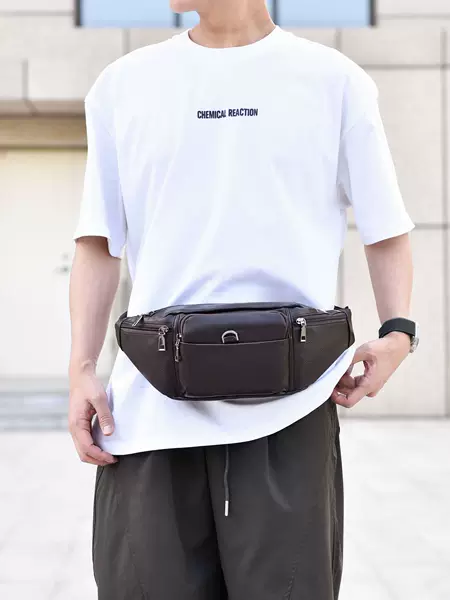 Cross-Border Wholesale New Men's Crossbody Bag, Fashionable Large-Capacity Cycling and Mountaineering Chest Bag, Multi-Functional Mobile Phone Coin Waist
