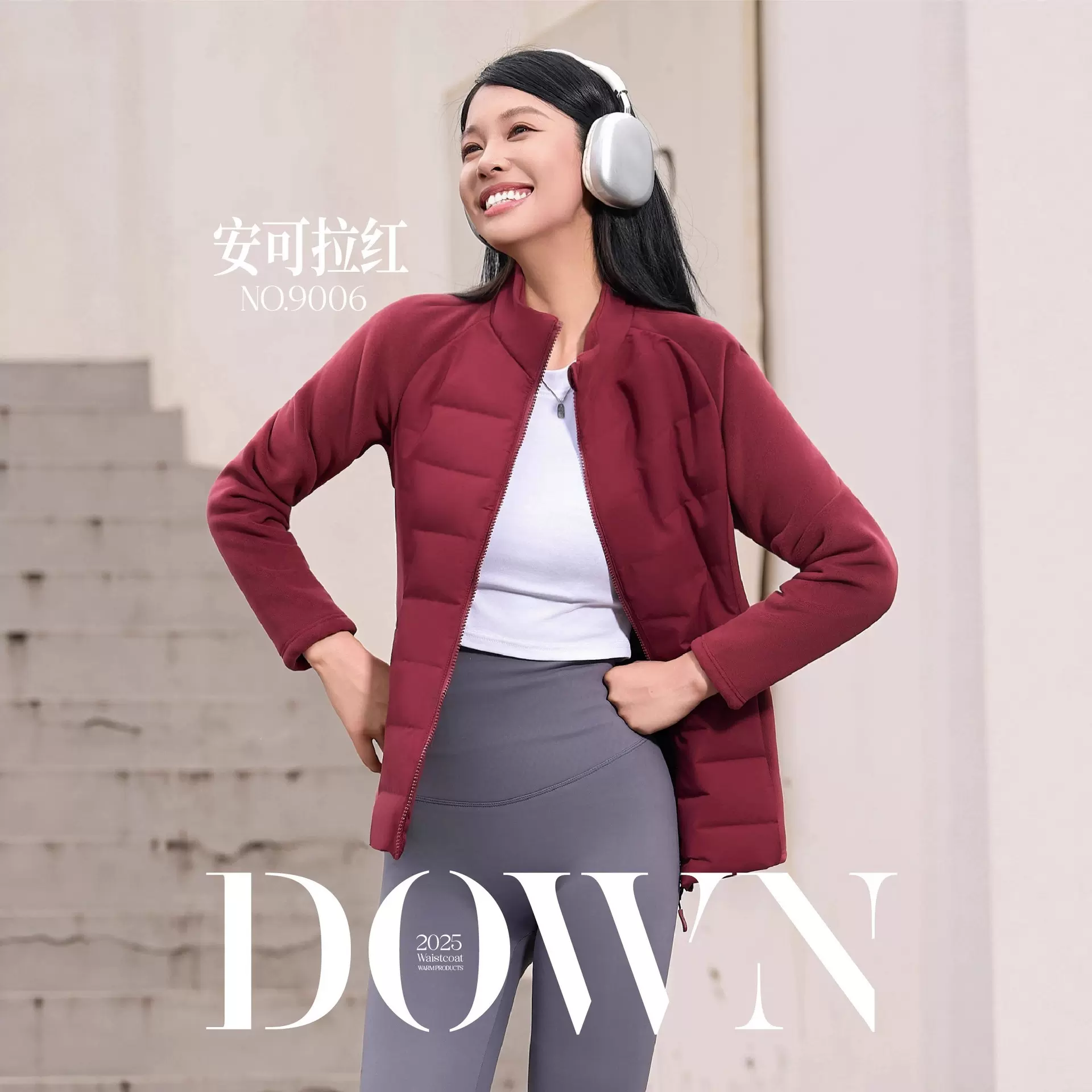 新款女士石墨烯羽绒衣前后片小蛮腰时尚百搭秋装保暖内搭外套批发