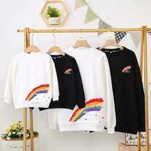 亲子装男童卫衣母子装儿童春装休闲上衣宝宝2024新款韩版童装批发