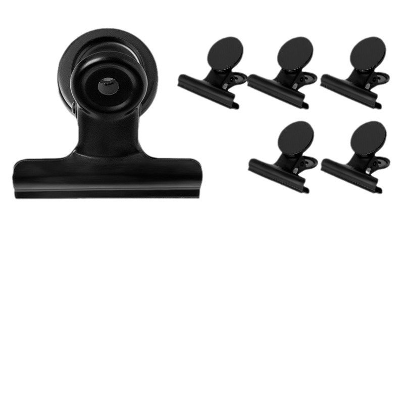 New Cross-Border Round Colorful Magnetic Clips 30mm Student Document Strong Magnetic Refrigerator Magnetic Metal Clips