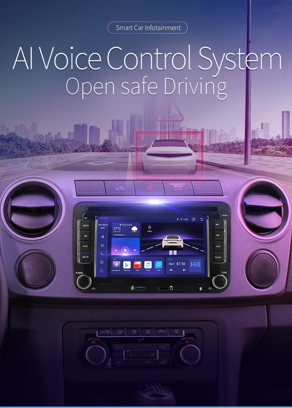 7-inch suitable for Volkswagen Bora, Jetta, Magotan, Tiguan, Lavida, Sagitar, Android, CarPlay, central control, large screen navigation system