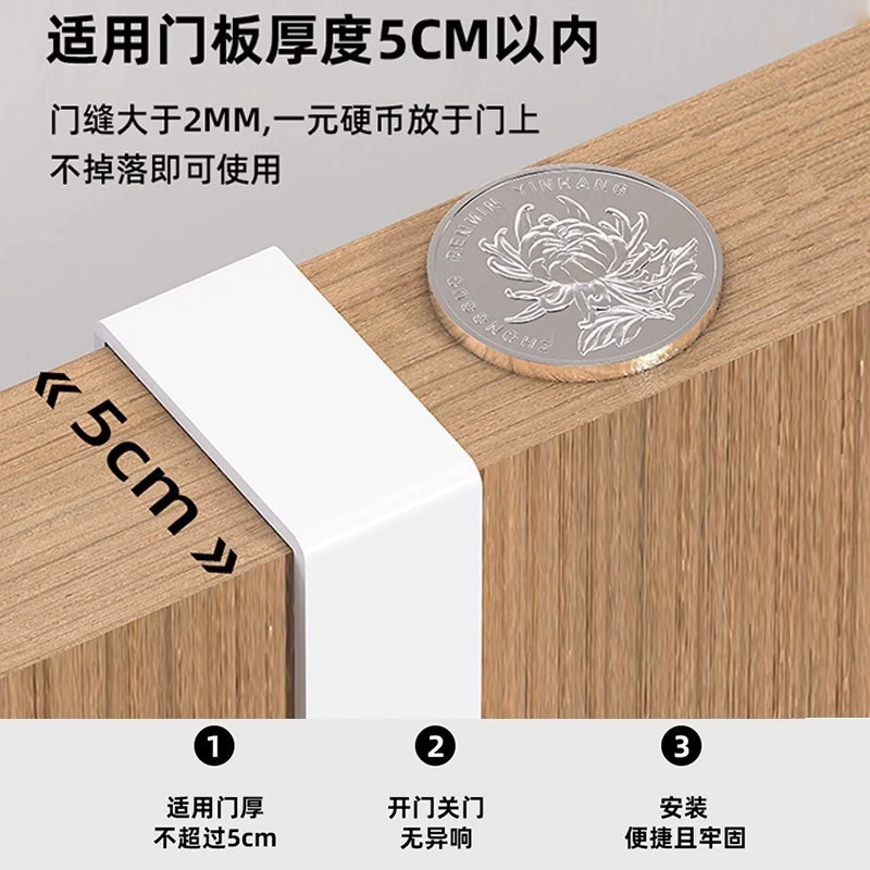 现货门后置物架挂门上挂钩挂衣免打孔挂包包架衣柜侧面挂篮