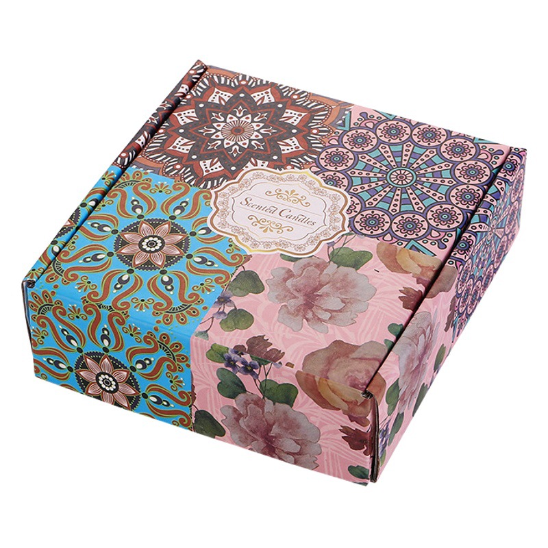 Velas de aromaterapia, ambiente, decoración de fragancias para el hogar de larga duración en interiores, souvenirs, caja de regalo de velas de flores secas transfronterizas