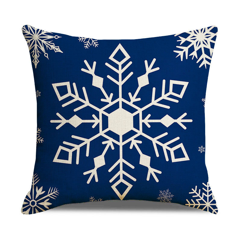 Nuevo lino transfronterizo de Navidad abraza almohada casera Santa Alce almohada sofá cubierta al por mayor