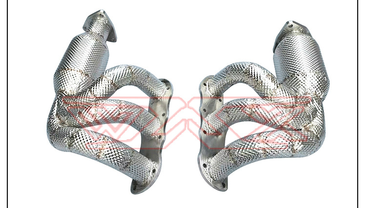Suitable for Porsche 987 Kaman Boxster modification mach5 head section middle tail exhaust res Scorpio ipe JBOM