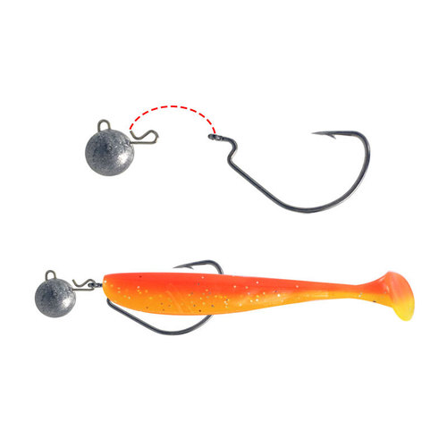 Manufacturer wholesale Luya lead pendant 3g/5g quick hanging lead shore throwing long range lead pendant with crank hook fishing accessories