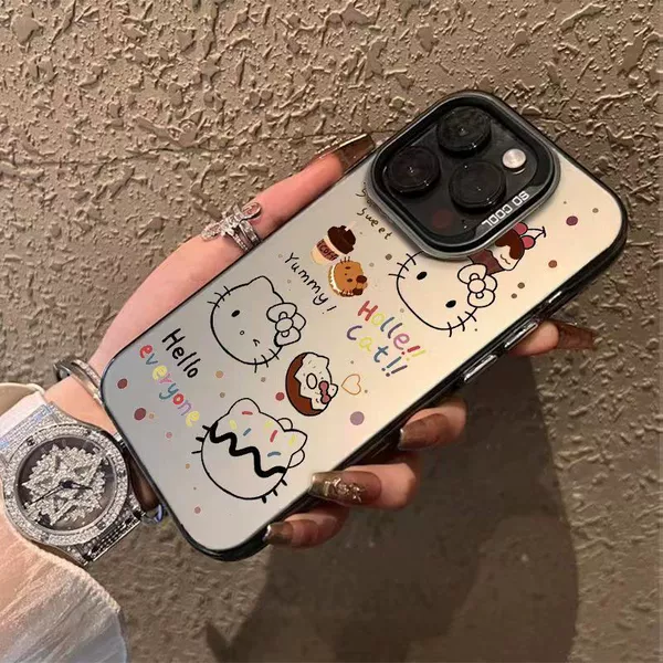 Colorful silver shell-black-Hello Kitty 82051
