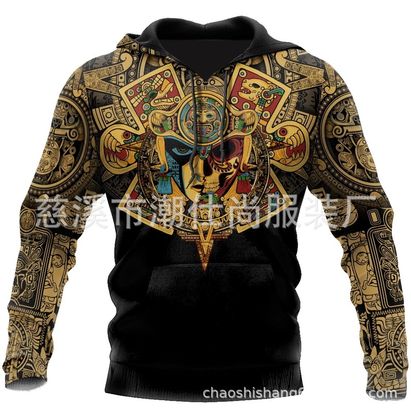 2021 AliExpress New Aztecsson Casual Sweater 3D Digital Printed Couple Hoodie