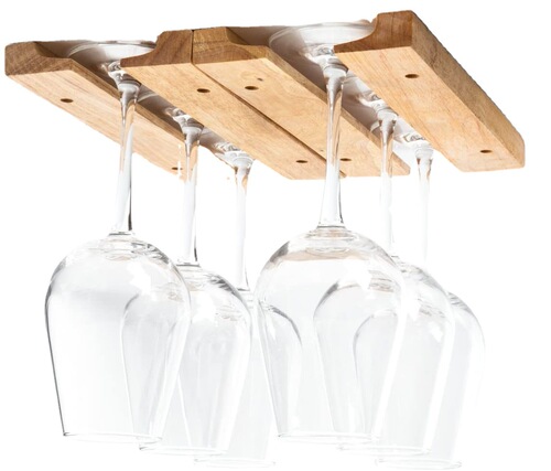 Red wine glass rack upside down goblet rack solid wood creative hanging cup rack wooden wine glass rack hanging wine cabinet cup rack
