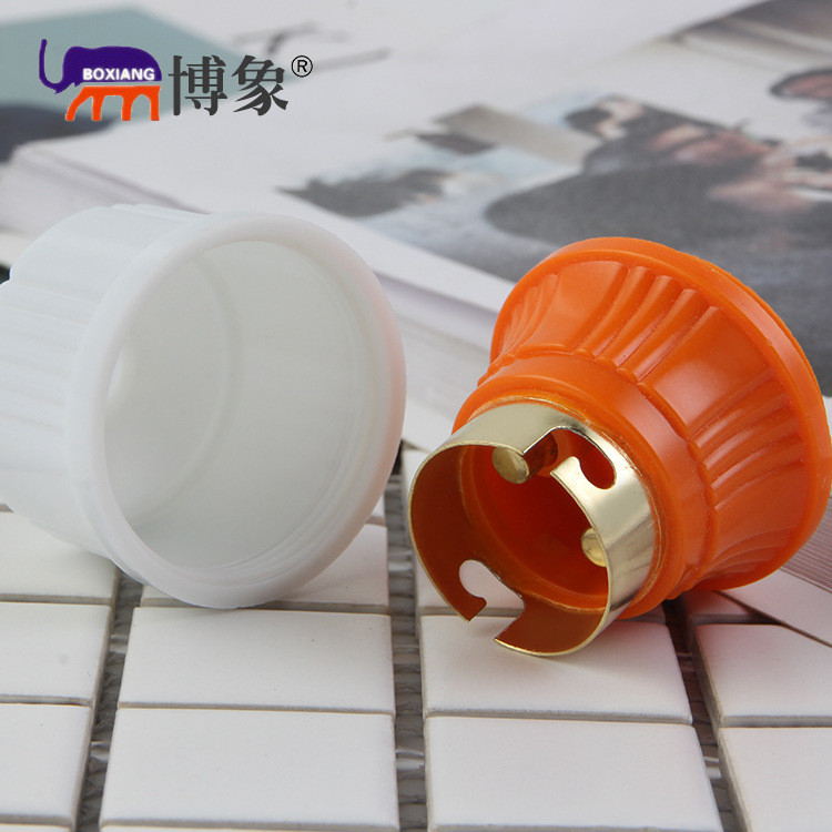 B22 bayonet lamp holder card type full tooth lamp holder lamp decoration two-color lamp accessories full tooth lamp holder card type bulb