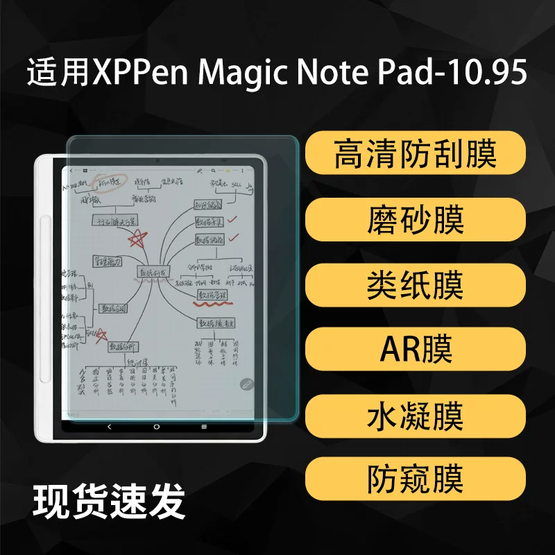 Совместимый защитный матовый экран-пленка для планшета XPPen Magic Note Pad HD AR, 10.9 дюймов, бумага поверхности