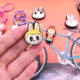 Cute cloth series cross-border wholesale beaded cartoon soft rubber beads loose beads jewelry accessories diy accessories