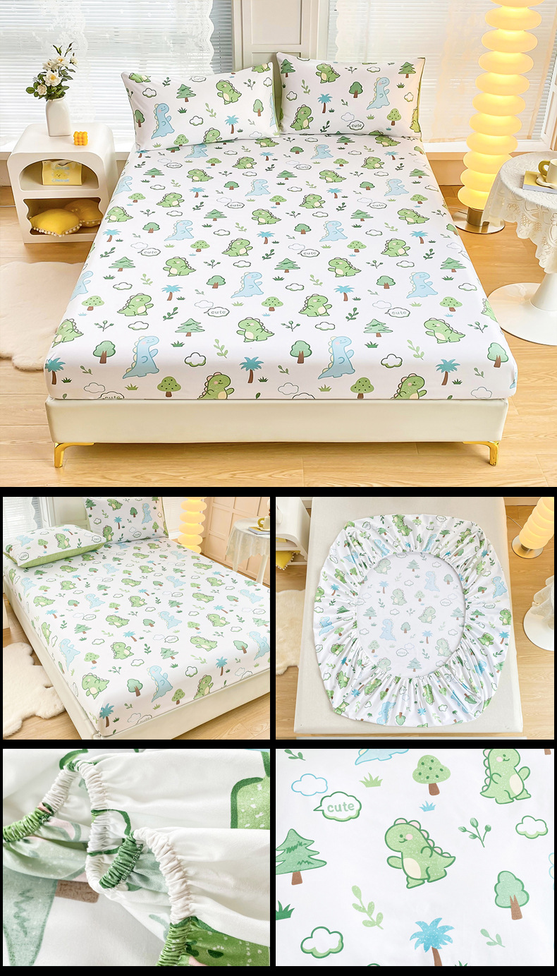 2024 párnahuzat, ágynemű kellékek, nyomtatott, illeszkedő lepedőkészlet, négy darab_voghion.com