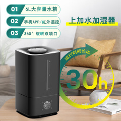 加湿器 6L 温ミスト ダブルミスト口 スマートモデル 大容量 水を加えることができる越境加湿器