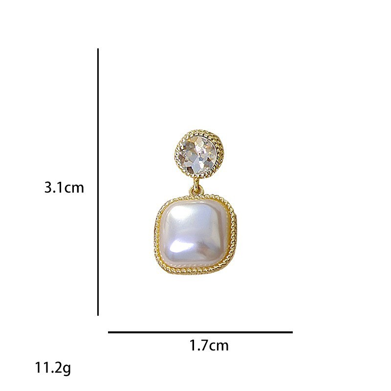 15g Weight Alloy Ear Needle Material Ear Studs Classification 1 Pair Quantity Holiday, Banquet, Selfie Occasion Alloy Material Water Droplets Pattern All Seasons Season Women's Gender Plating Design Casual, Elegant, Lady Style 1 Pair Casual Elegant Lady Water Droplets Plating Alloy Ear Studs 2