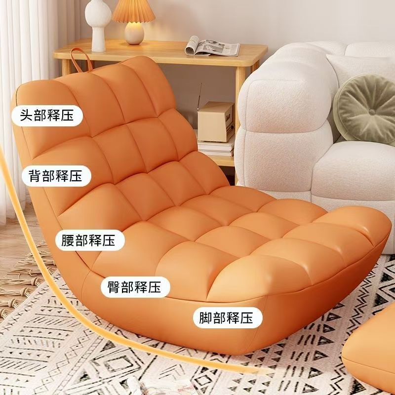 キャタピラーレイジーソファ、リクライニングと睡眠用、寝室用シングル小さなソファ、リクライニングチェア、畳バルコニー、レジャーロブスターチェア|undefined
